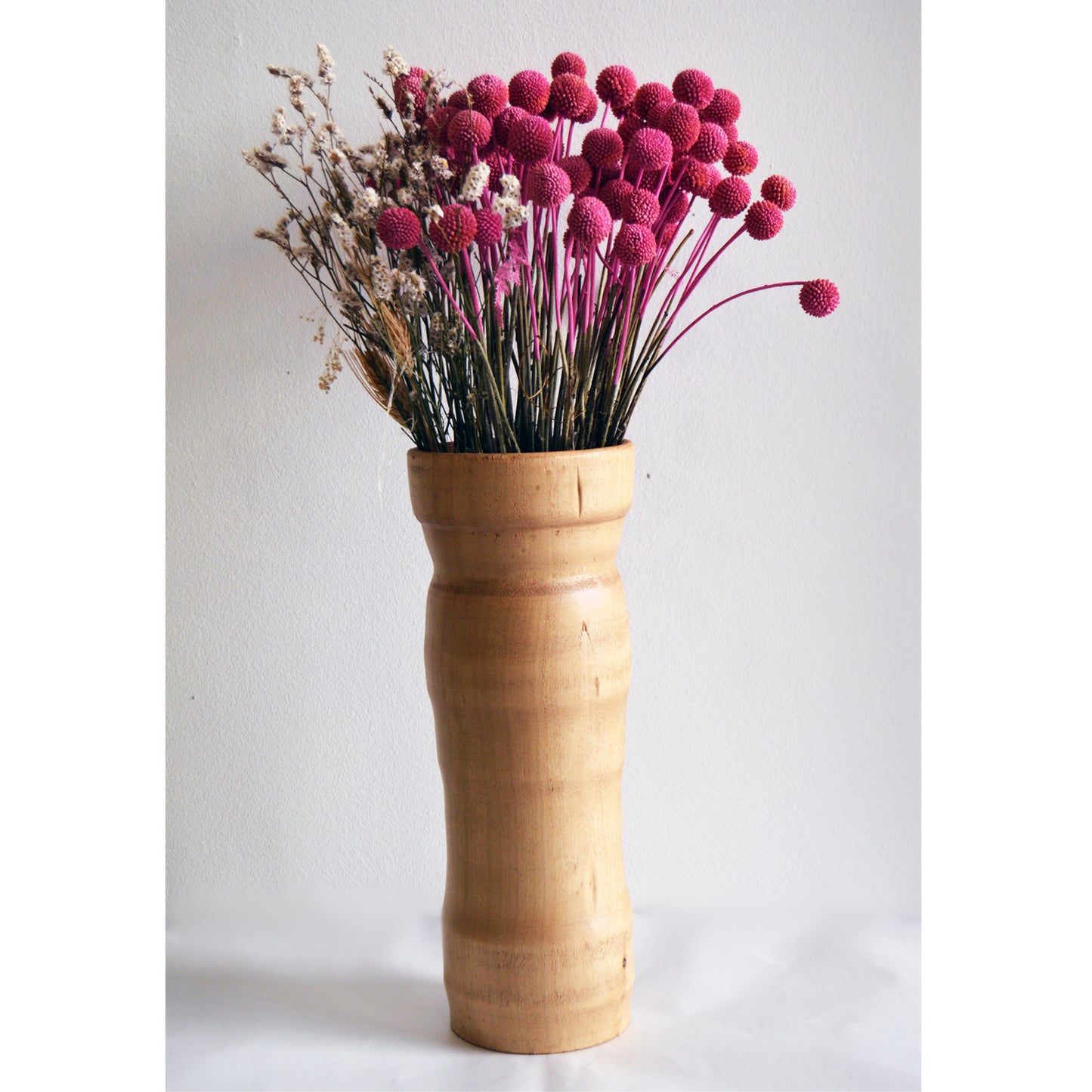 XL wooden vase