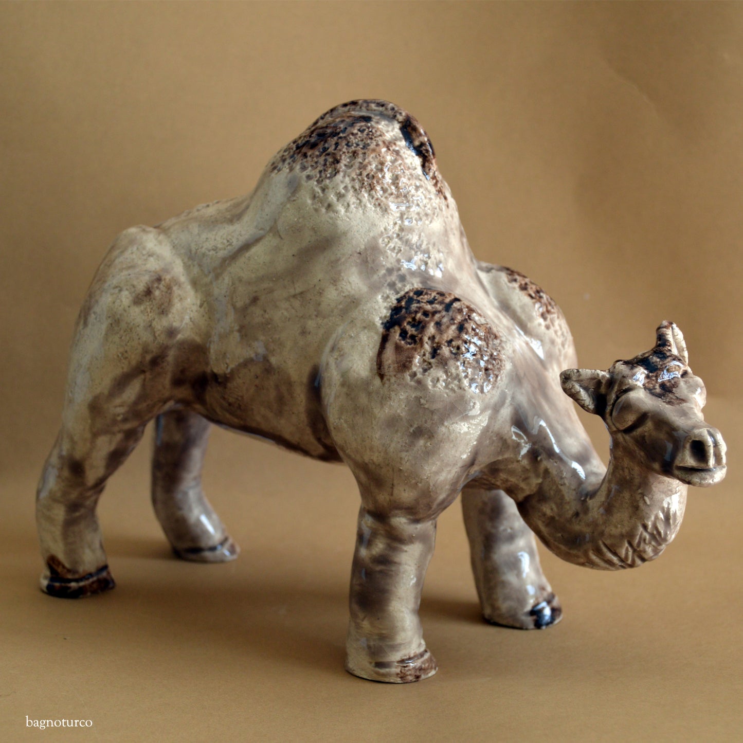 Dromedary ceramic sculpture
