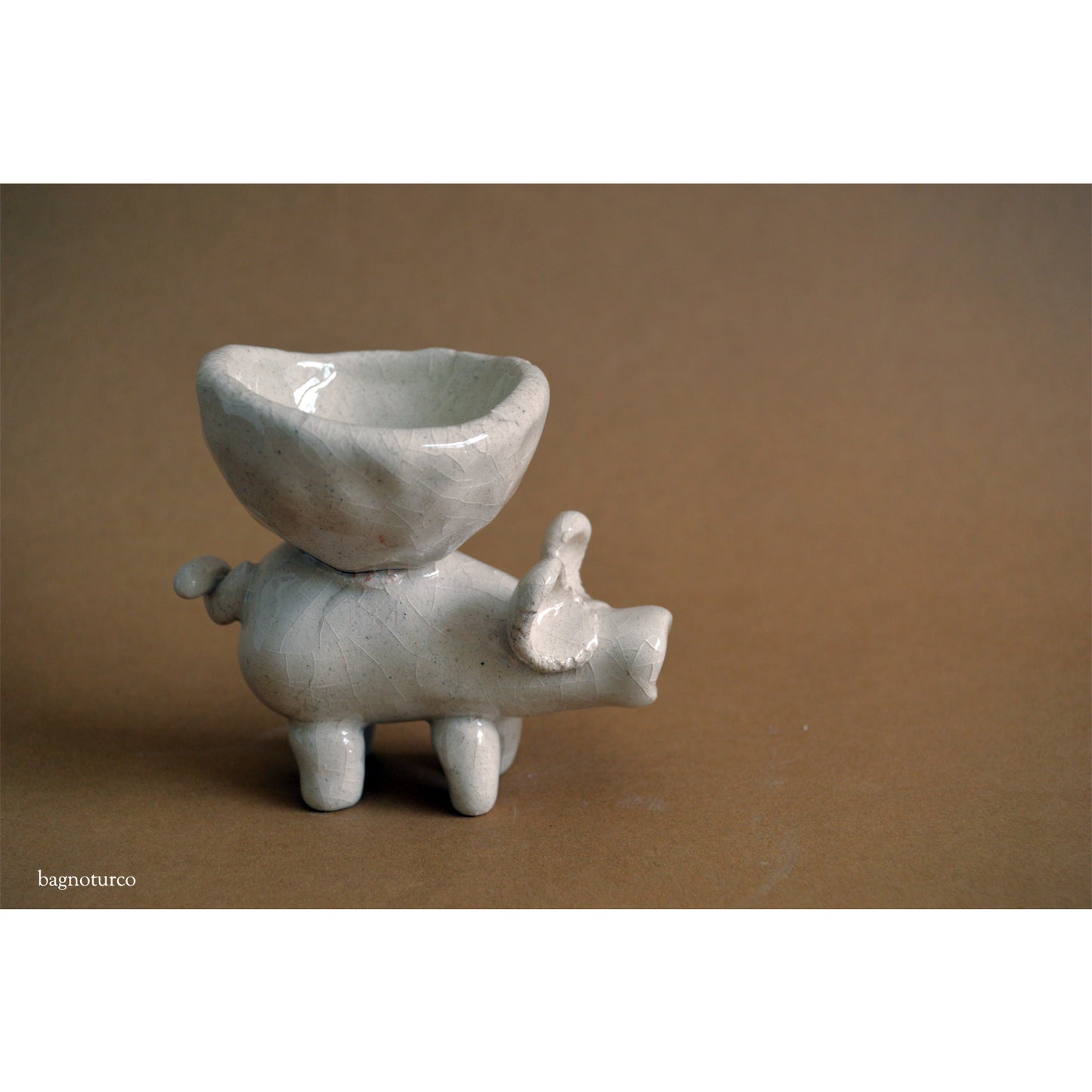 Piglet ceramic sculpture