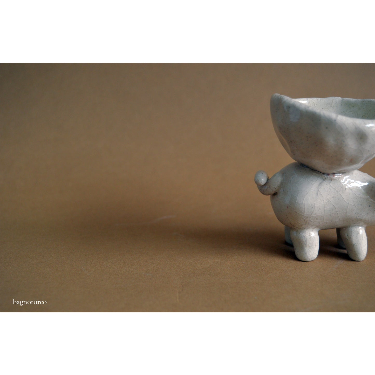 Piglet ceramic sculpture