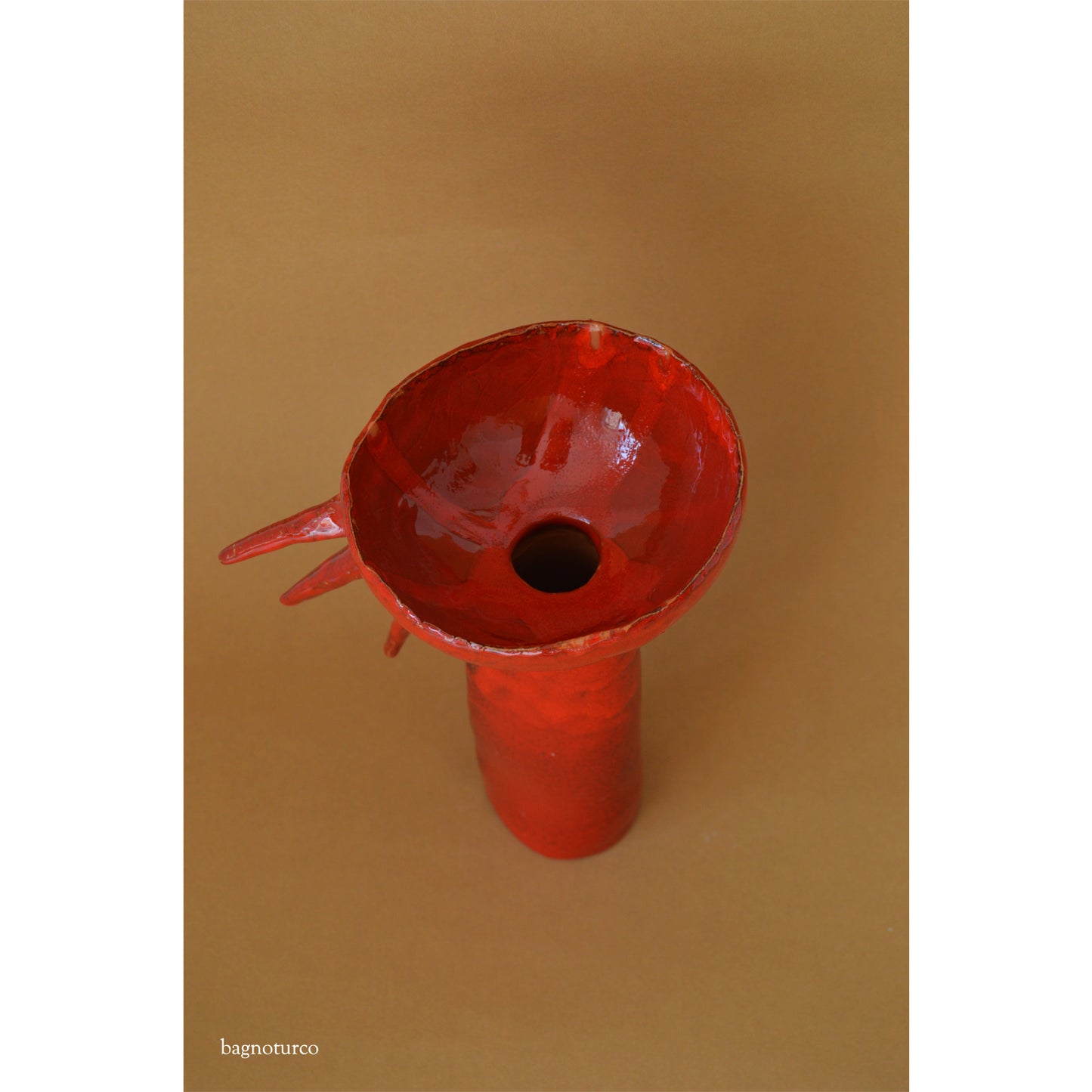 Vaso scultura Vulcano