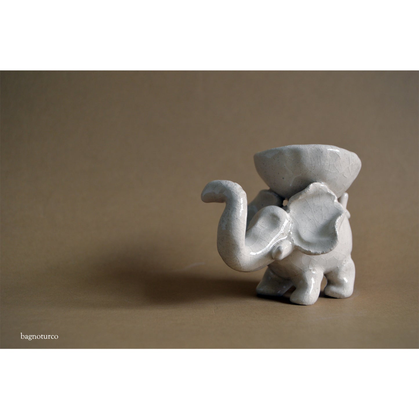 scultura ceramica Elefante