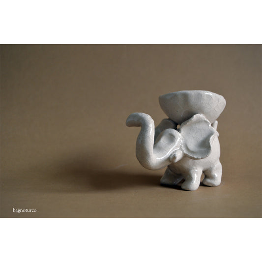 scultura ceramica Elefante